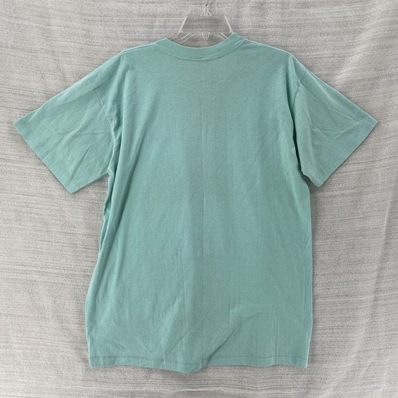 Vintage 90s‎ Port-Aransas Texas Single-Stitch T-Shirt LARGE Green Seashells Tee - Picture 2 of 12